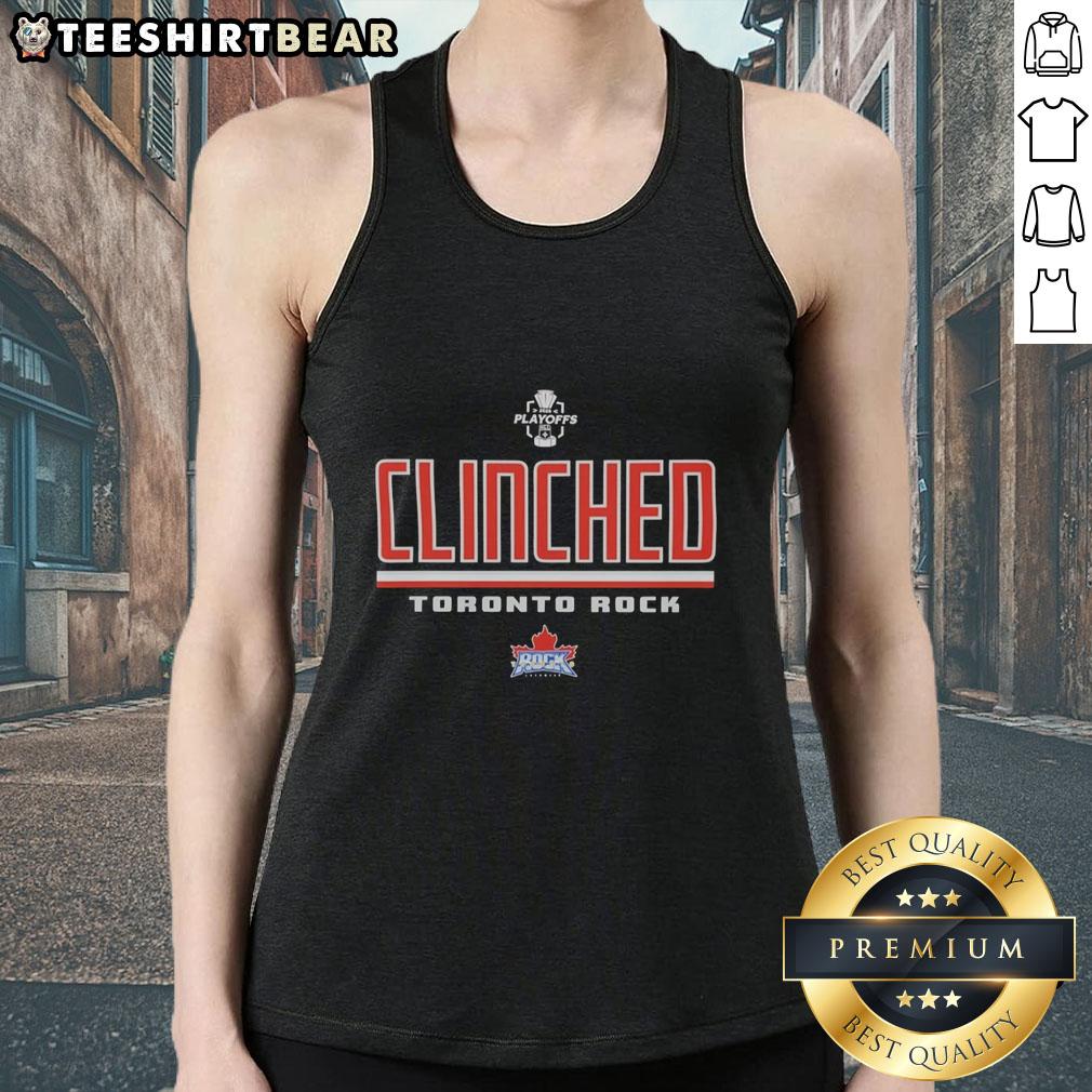 Good Toronto Rock Clinched NLL 2026 Playoffs Logo Tank Top showcasing team pride and playoff spirit.