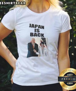 Good Trump Japan is Back ladies tee featuring bold graphic design and vibrant colors, perfect for supporters.