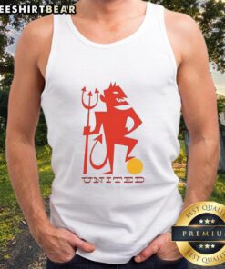 Alt Text: Good United Red Devil tank top featuring a bold logo, perfect for fans and casual wear enthusiasts.