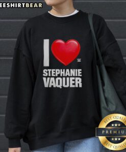 Hot Stephanie Vaquer wearing 'I Love Sweatshirt' showcasing a stylish and trendy look perfect for casual outfits.