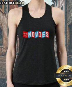 Alt Text: Hot Super Yaki Go To The Movies Tank Top featuring a stylish design, perfect for movie nights and casual outings.