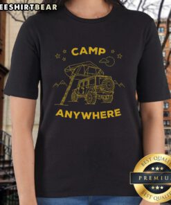 Nice Camp Anywhere Campy II Ladies Tee featuring a stylish design perfect for outdoor adventures and casual wear.