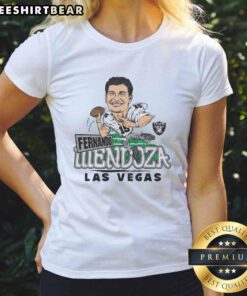 Nice Las Vegas Raiders Fernando Mendoza ladies tee featuring stylish design and vibrant team colors for fans.