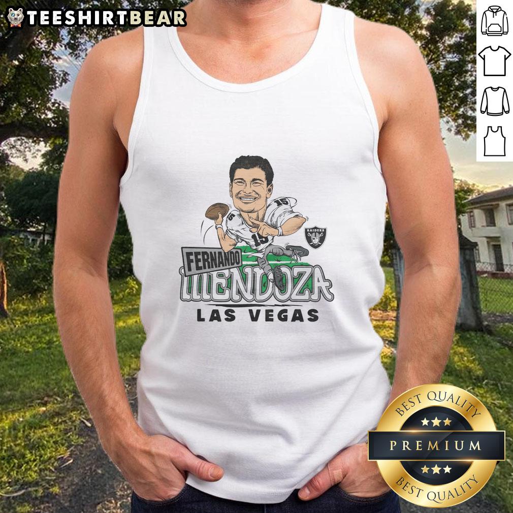 Nice Las Vegas Raiders Fernando Mendoza tank top featuring bold team colors and logo, perfect for game day style.
