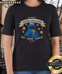 Nice National Cookie Challenge Ladies Tee featuring a fun cookie design, perfect for baking enthusiasts and cookie lovers.