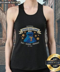 Nice National Cookie Challenge Tank Top featuring a fun cookie graphic, perfect for baking enthusiasts and cookie lovers.