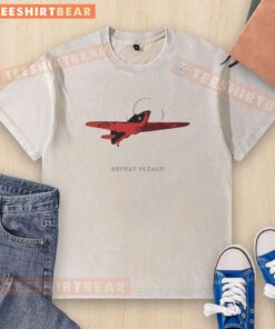 Alt Text: Nice Repeat Please Polish Heritage Flight Exclusive Washed T-Shirt in soft fabric, showcasing a stylish design.