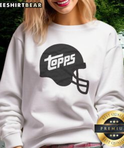 Stylish Nice Topps football helmet sweatshirt featuring a vibrant design, perfect for sports enthusiasts and casual wear.