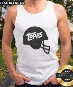 Alt Text: Stylish Nice Topps football helmet tank top featuring a vibrant design, perfect for sports fans and casual wear.