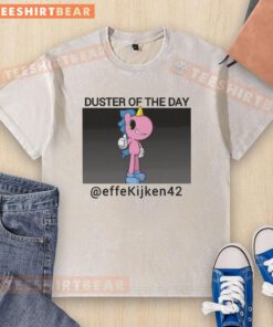 Washed T-shirt featuring a whimsical unicorn design with 'Fart Dust of the Day' slogan, perfect for fun casual wear.
