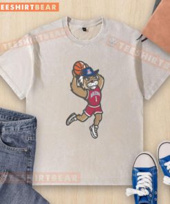 Official Arizona Wildcats Dunking Wilbur Washed T-Shirt featuring a vibrant design and comfortable fit for fans.