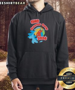 Alt Text: Official CMS Summer Camp 2026 graphic hoodie featuring vibrant design and comfortable fit for campers.