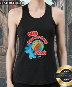 Official CMS Summer Camp 2026 graphic tank top featuring vibrant design and comfortable fit for outdoor activities.