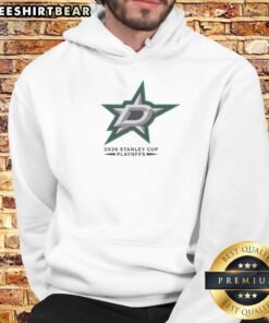 Alt Text: Official Dallas Stars Ice Hockey NHL Stanley Cup Playoffs Big Logo Hoodie showcasing team spirit and playoff excitement.