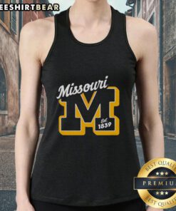 Vintage tank top featuring 'Official Missouri Est 1839' design, perfect for showcasing Missouri pride and style.