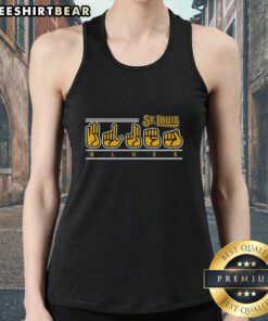 Official St. Louis Blues ASL Awareness Night 2026 tank top featuring team colors and logo for fans and supporters.