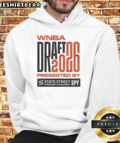 2026 Official WNBA Draft hoodie celebrating 30th season, presented by State Street Investment Management.
