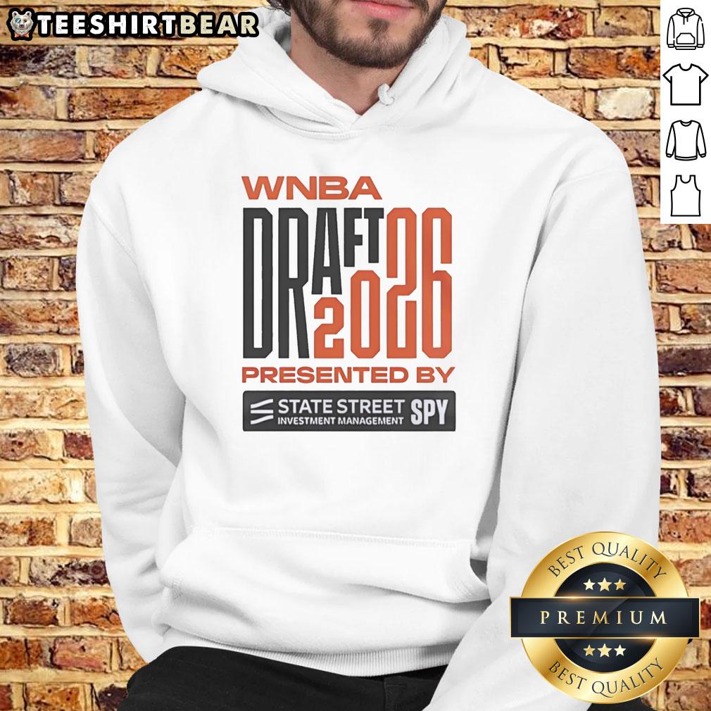 2026 Official WNBA Draft hoodie celebrating 30th season, presented by State Street Investment Management.