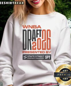 Official WNBA Draft 2026 sweatshirt celebrating 30th season, featuring logo and stylish design for fans.
