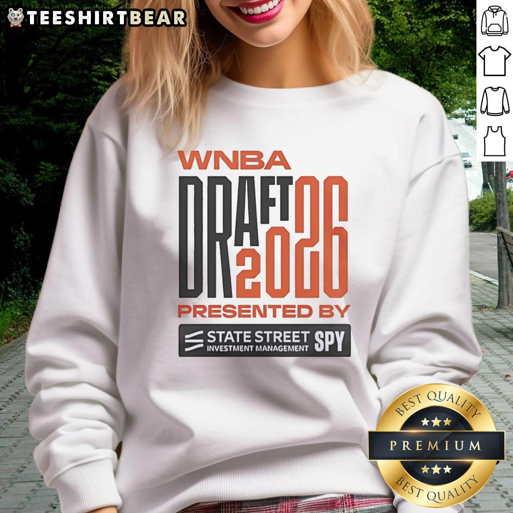 Official WNBA Draft 2026 sweatshirt celebrating 30th season, featuring logo and stylish design for fans.