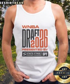 Official WNBA Draft 2026 tank top celebrating 30th season, presented by State Street Investment Management.