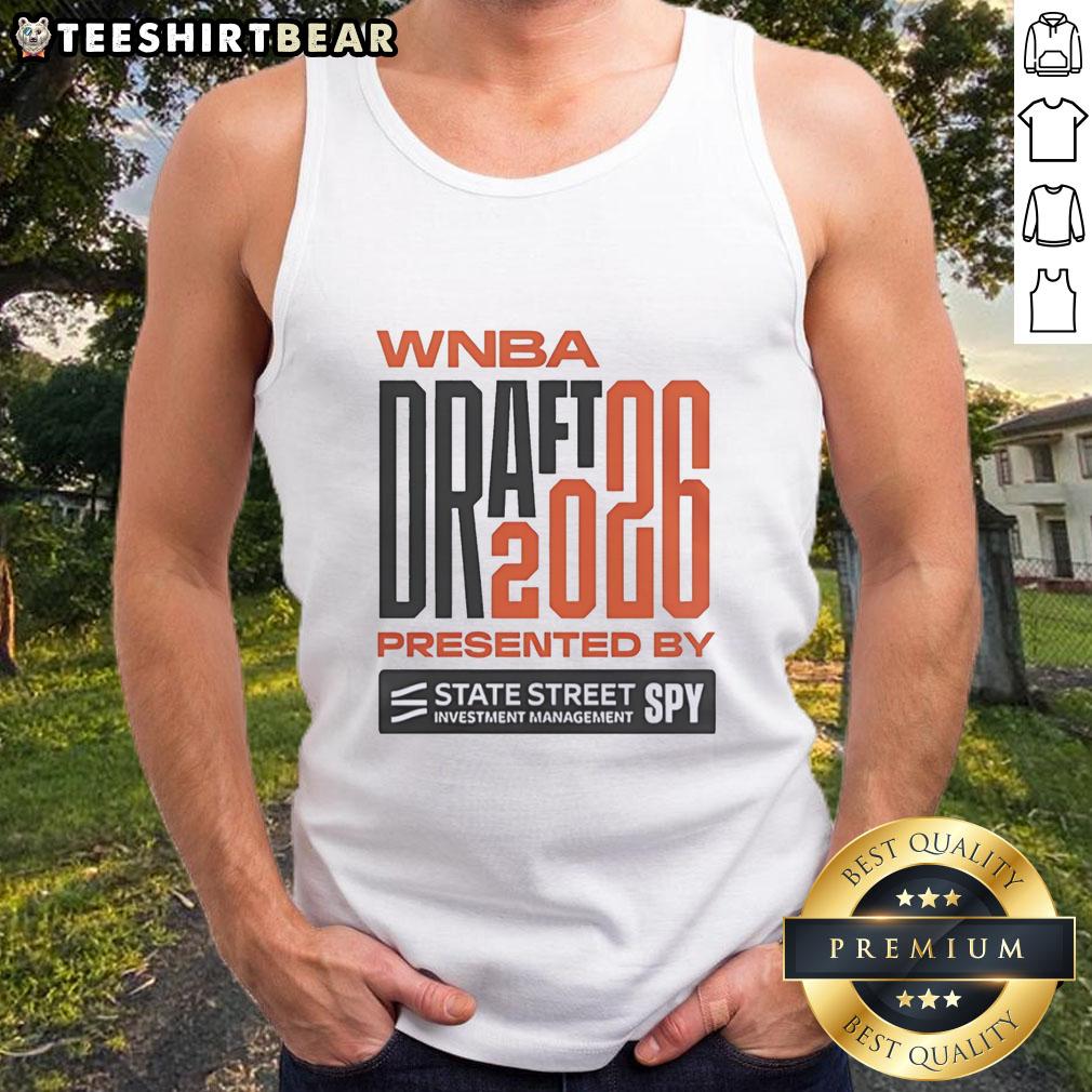 Official WNBA Draft 2026 tank top celebrating 30th season, presented by State Street Investment Management.