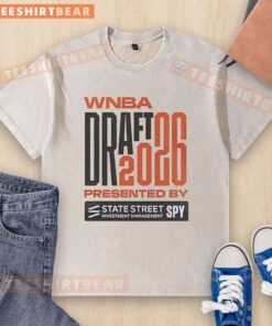 Official WNBA Draft 2026 washed t-shirt celebrating 30th season, featuring stylish design and vibrant team colors.