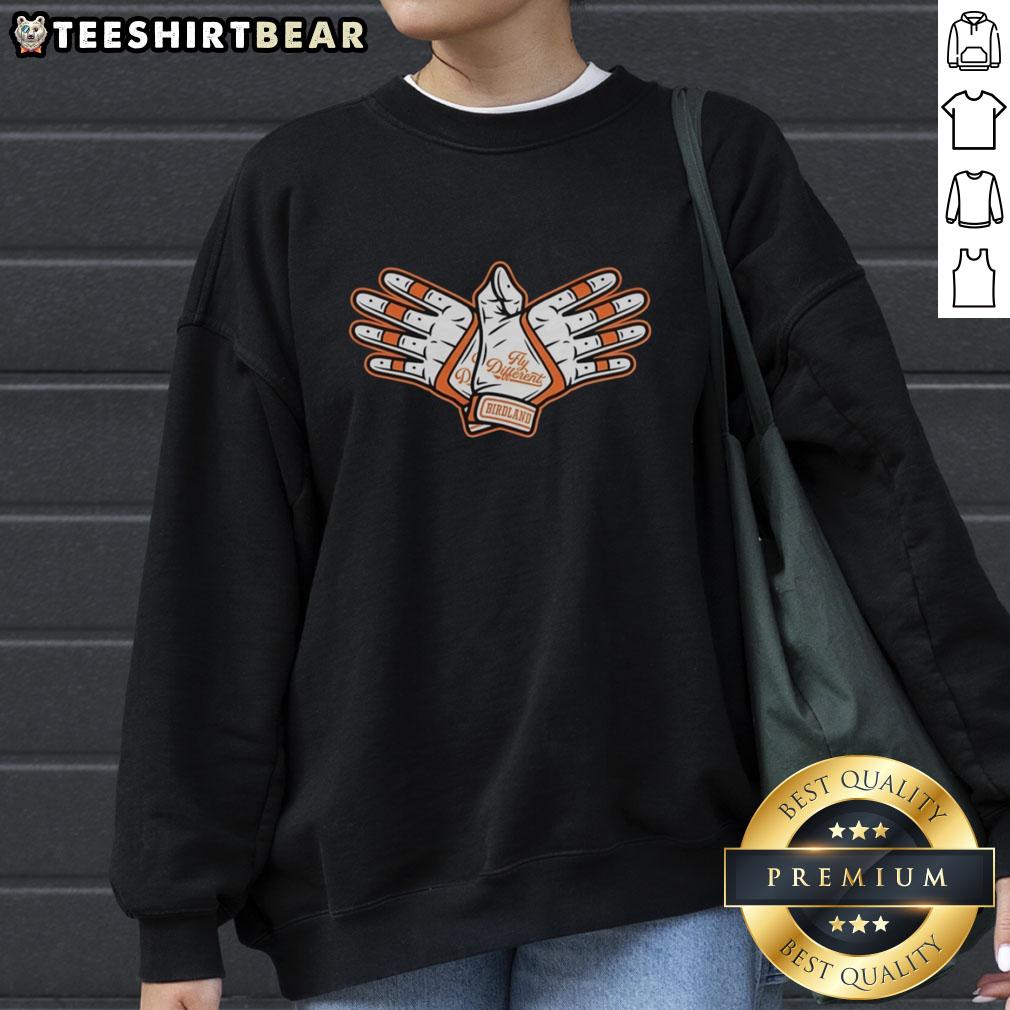 Original Baltimore Orioles sweatshirt featuring a unique design, perfect for fans and stylish sportswear enthusiasts.