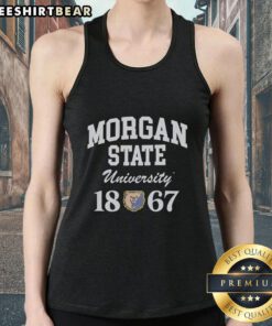Original Morgan State Bears university mascot logo from 1967 on a stylish tank top design.
