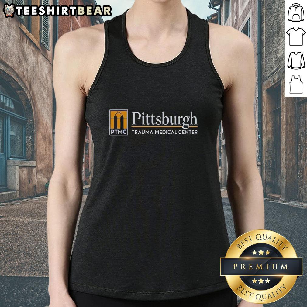 Original Pittsburgh Trauma Medical Center Pitt tank top featuring a bold design, perfect for fans and medical professionals.