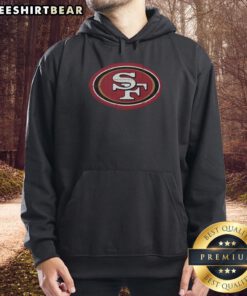 Alt Text: Original San Francisco 49ers Rivet Logo Hoodie featuring a bold team logo on a stylish, comfortable design.