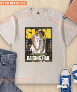 Original Trey McKenney Elliot Cadeau Michigan Wolverines 2026 Men's Basketball Slam 261 Magazine Washed T-Shirt design.