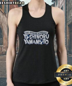 Original Yoshinobu Yamamoto World Tank Top featuring a stylish design, perfect for fans and fashion enthusiasts alike.