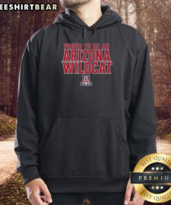 Premium Arizona Basketball hoodie, proudly displaying 'Proud to be an Arizona Wildcat' design in vibrant colors.