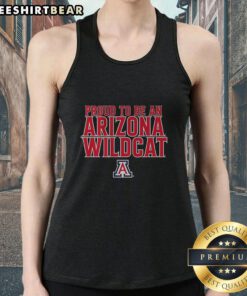 Premium Arizona Basketball tank top featuring 'Proud to be an Arizona Wildcat' design for fans and athletes.