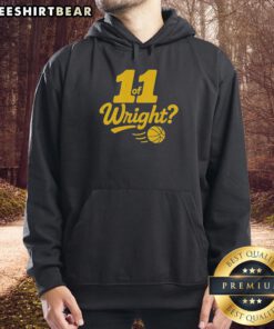 Alt Text: Premium Chazadi 11 of Wright Iowa Hawkeyes basketball hoodie featuring team colors and logo for ultimate fan style.