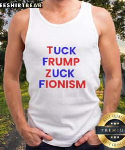 Premium Fck Trump tank top featuring bold graphic design, perfect for expressing anti-Trump sentiments in style.