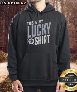 Premium Winnipeg Jets hoodie featuring a stylish design, perfect for fans looking to show team spirit and luck.