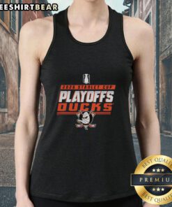Stylish Anaheim Ducks Stanley Cup Playoffs 2026 tank top featuring team logo and vibrant colors for fans.