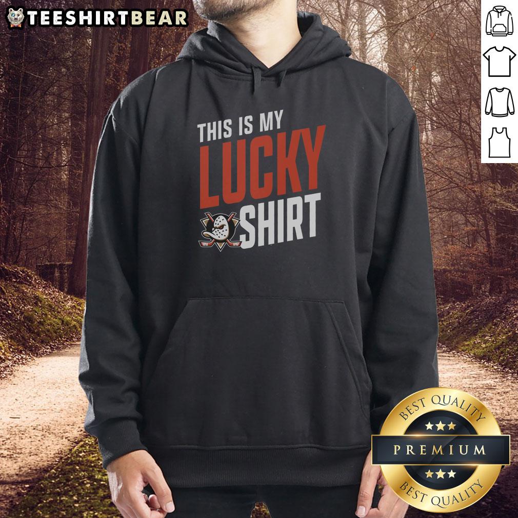 Anaheim Ducks hoodie featuring a stylish design, perfect for fans. This is my lucky hoodie for game days!