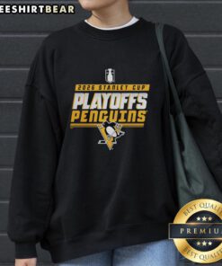 Pretty Pittsburgh Penguins Stanley Cup Playoffs 2026 sweatshirt featuring team colors and logo, perfect for fans.