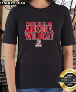 Arizona Wildcats ladies tee featuring vibrant colors and logo, perfect for proud fans showing school spirit.