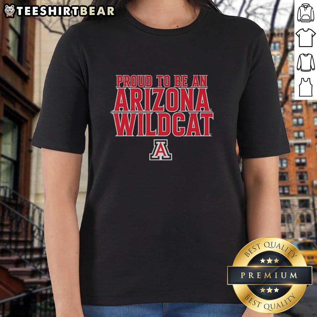 Arizona Wildcats ladies tee featuring vibrant colors and logo, perfect for proud fans showing school spirit.