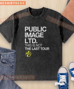 Pretty Public Image Ltd. 'This Is Not The Last Tour' 2026 North America washed t-shirt featuring vibrant graphics.