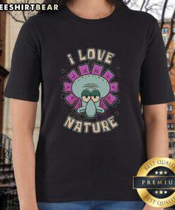 Pretty Squid Flower design on a Spring-themed Ladies Tee, perfect for nature lovers and casual wear.