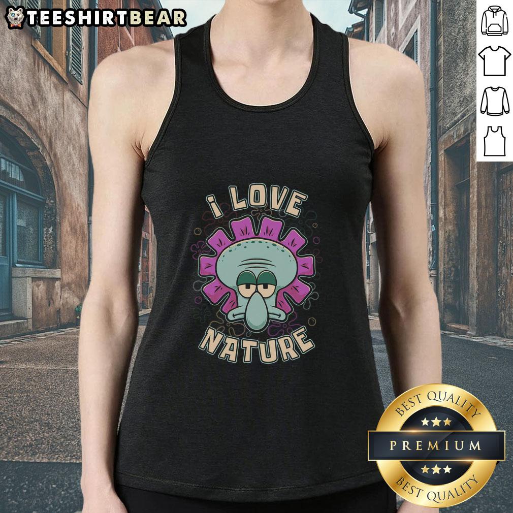 Pretty squid flower tank top for spring, celebrating nature with a vibrant design perfect for outdoor enthusiasts.