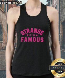 Pretty Strange Famous Est 1996 tank top featuring a trendy design and casual fit, perfect for stylish summer outfits.