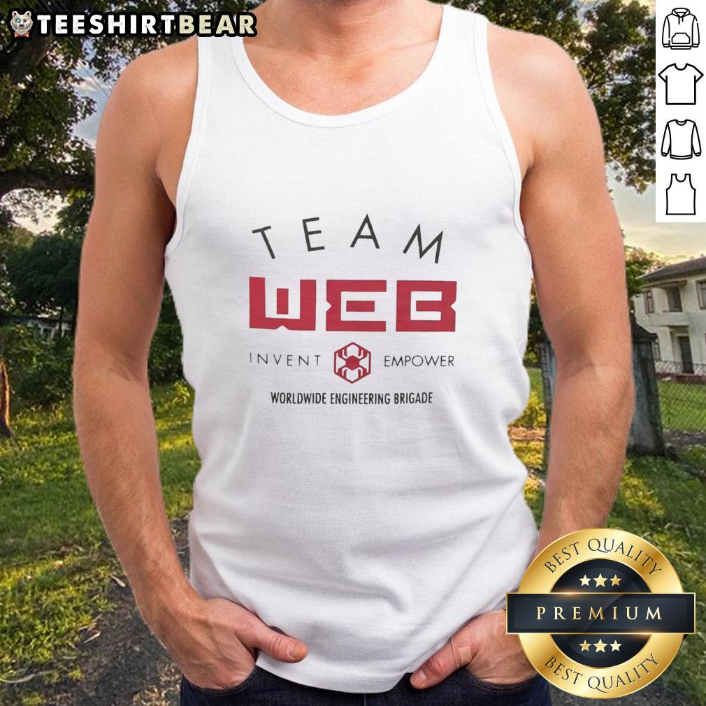 Pretty Team Web Empower Worldwide Engineering Brigade Tank Top featuring a vibrant design and comfortable fit for all-day wear.