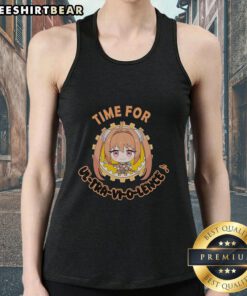 Stylish 'Pretty Time for Ul Tra Vi O Lence' anime tank top featuring vibrant graphics and a comfortable fit for fans.