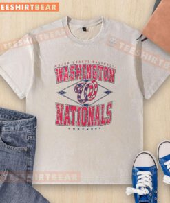 Pretty Washington Nationals Major League Baseball Cooperstown Diamond Washed T-Shirt displayed on a mannequin.